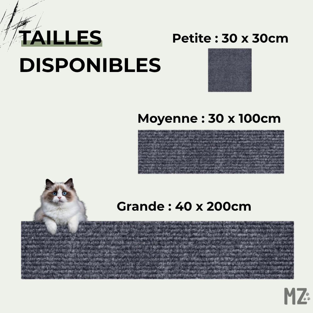 Tapis de protection anti-griffes adhésif Baslesgriffes